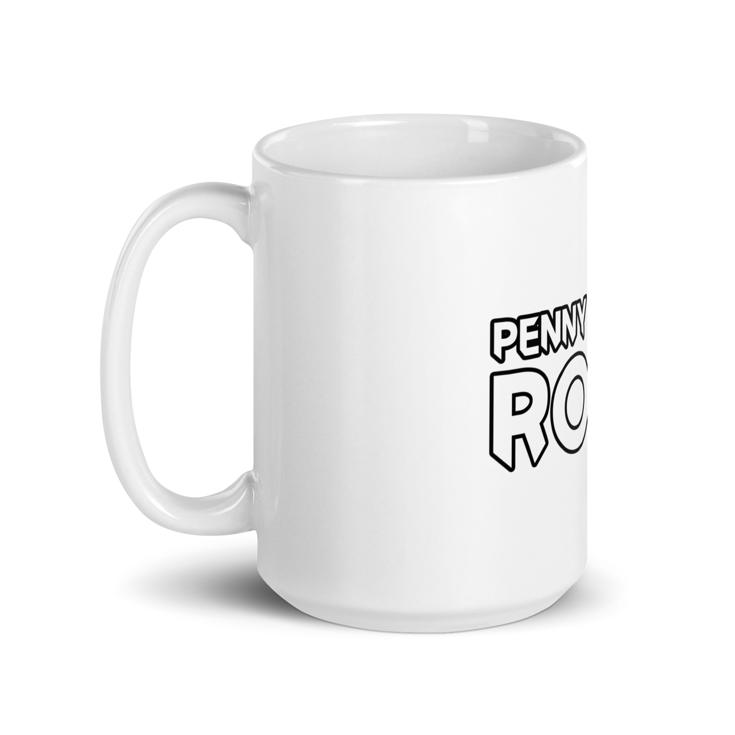 Penny Stocks Rock- White glossy mug