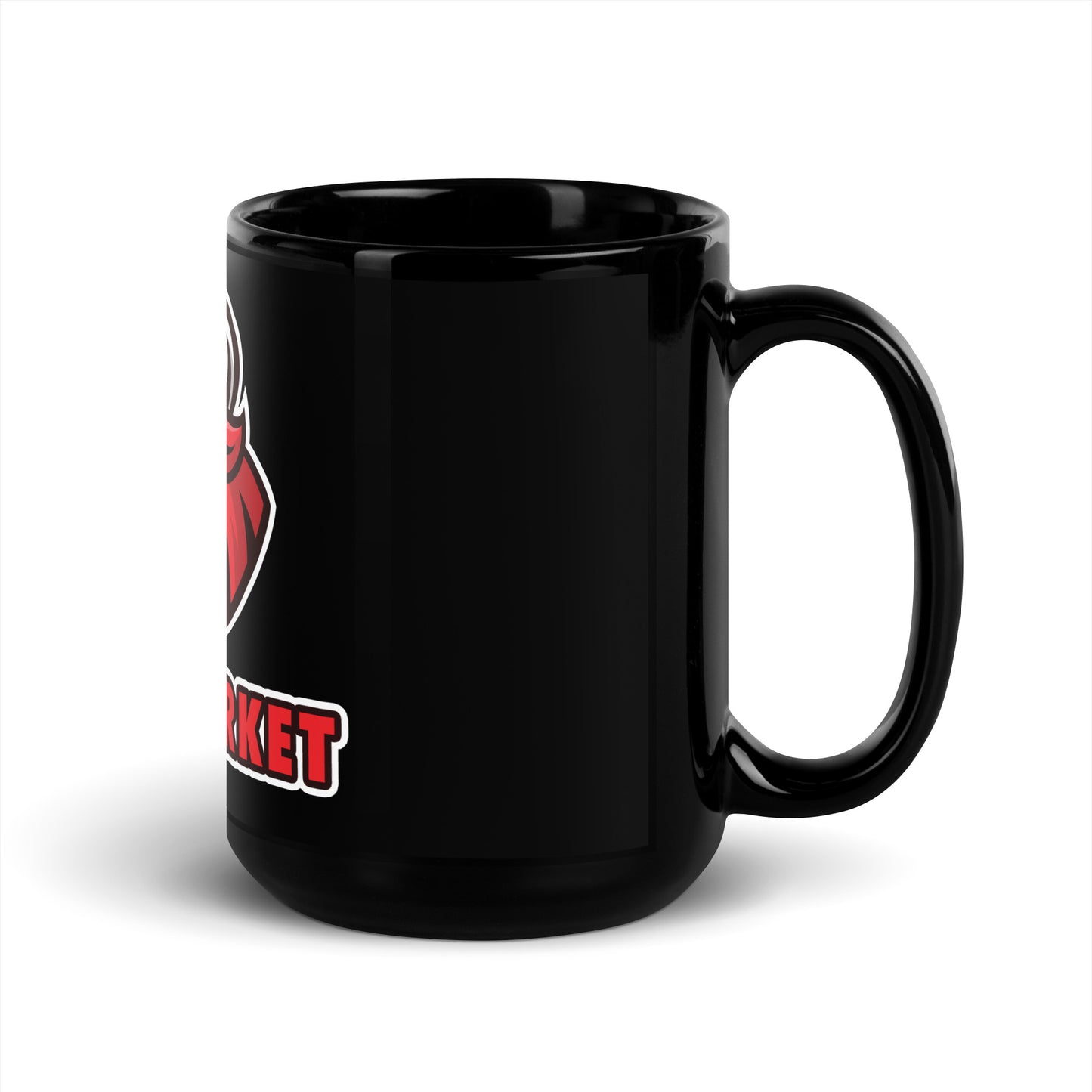 Stylish black coffee mug