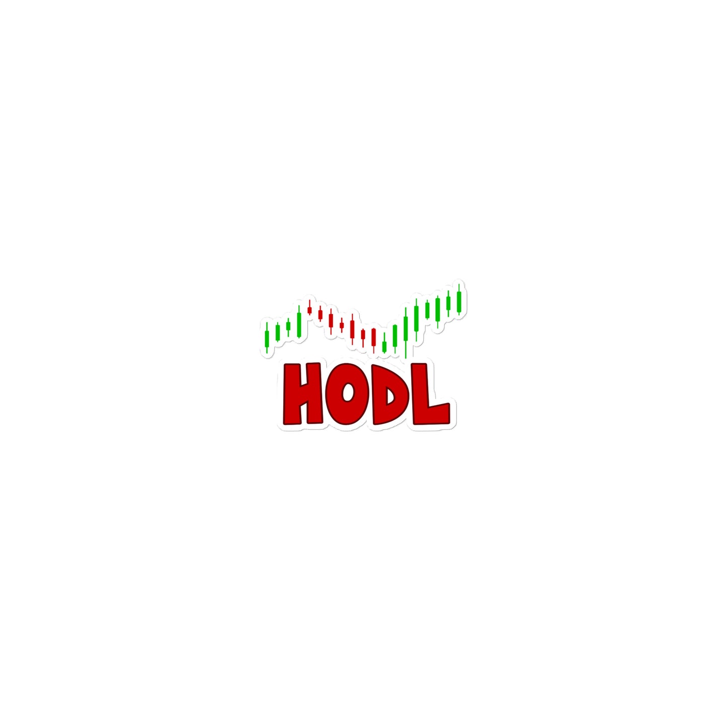 Hodl- Stylish Modern Trading Stickers Bubble-free