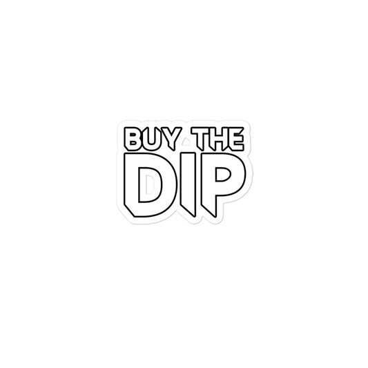 Buy the dip desing sticker