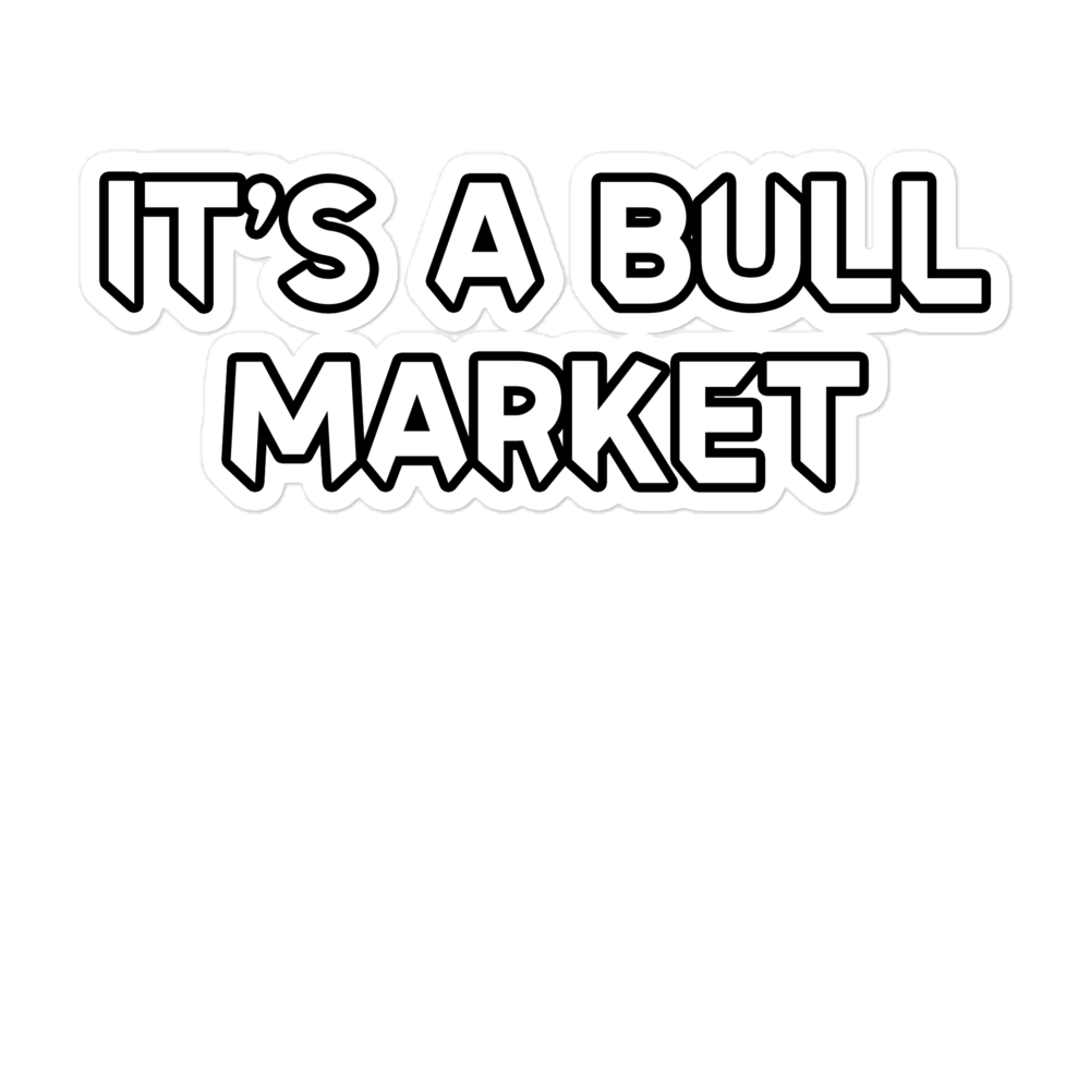 stylish bull market stickers