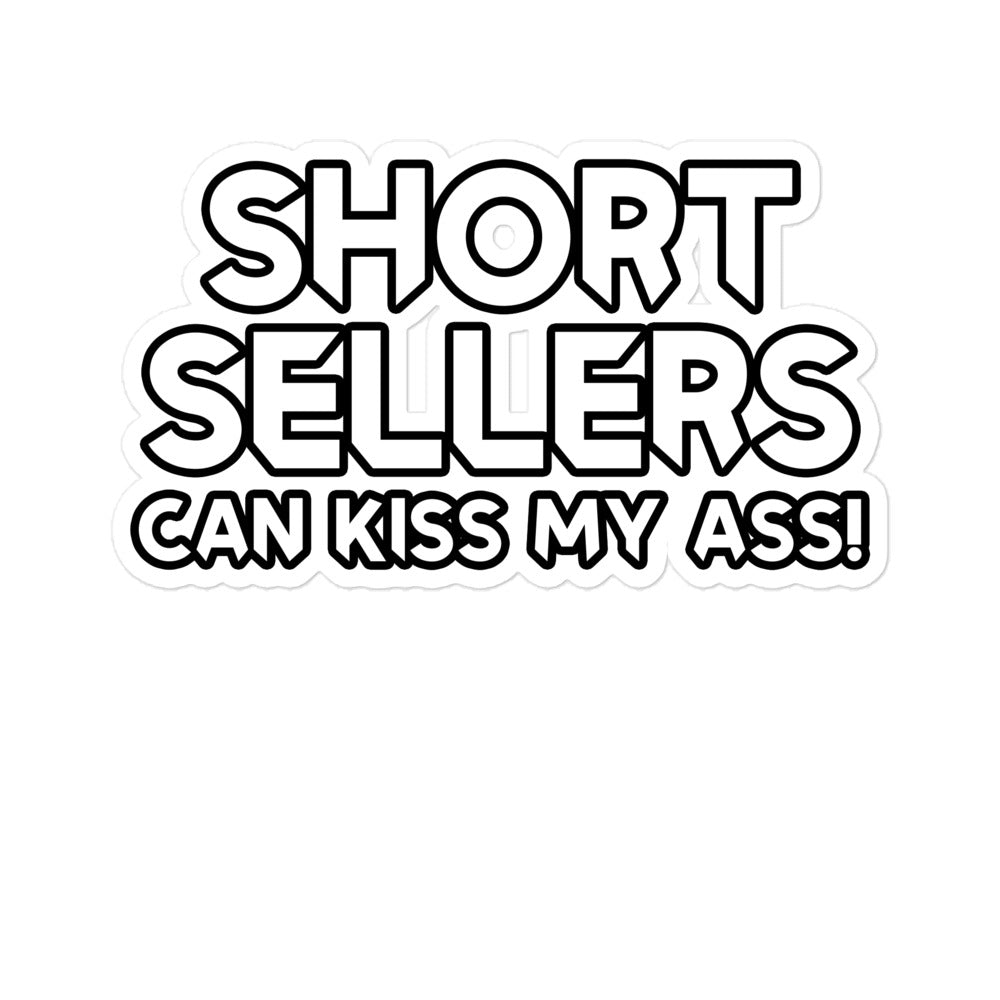 Short Sellers Suck - Design Stylish  stickers