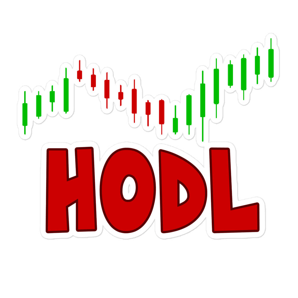 Hodl- Stylish Modern Trading Stickers Bubble-free