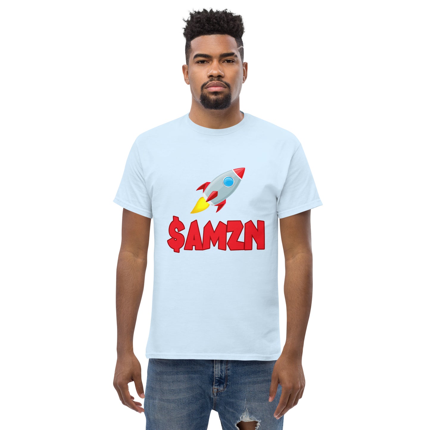 AMZN-Rocket design t-shirt for men and women