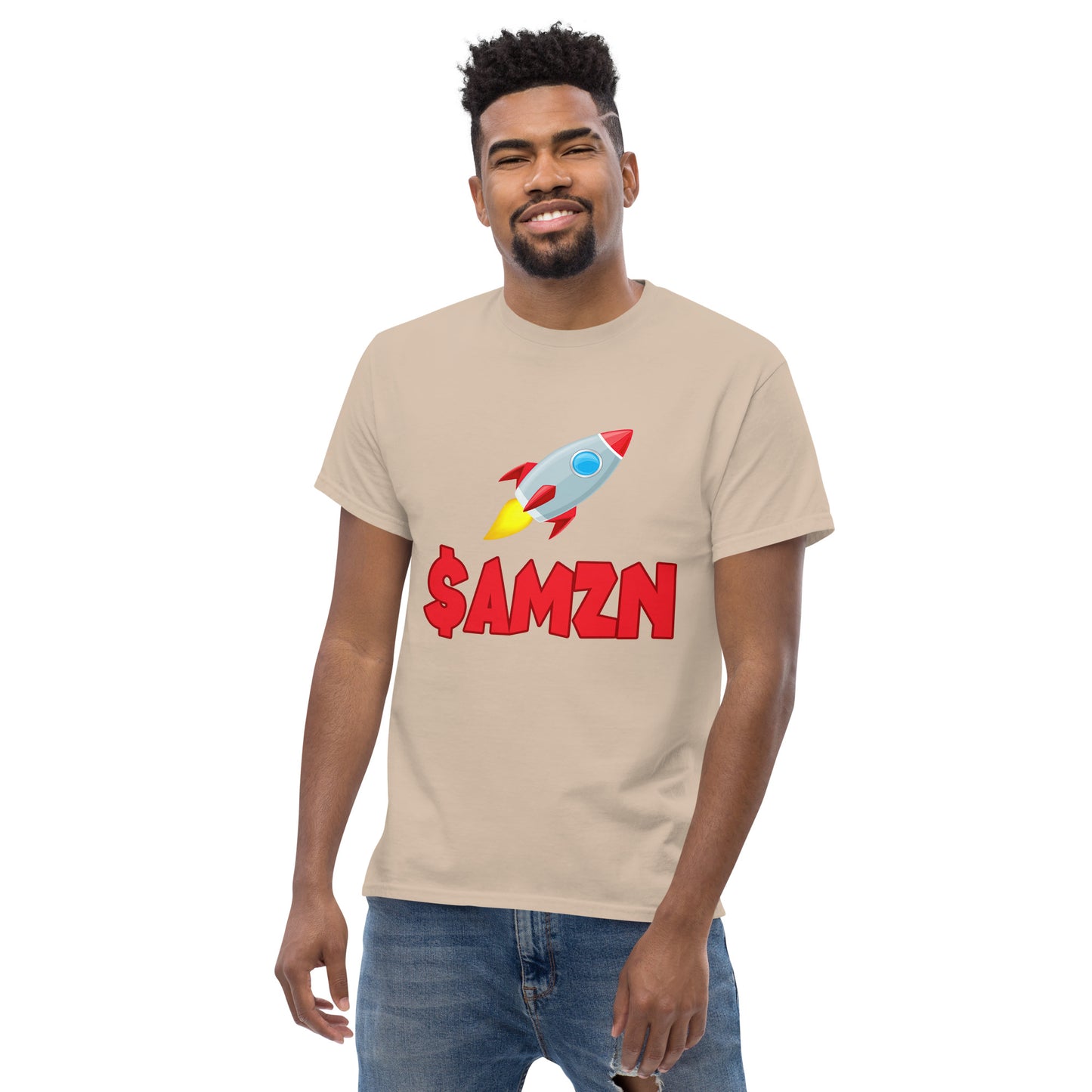 AMZN-Rocket design t-shirt for men and women