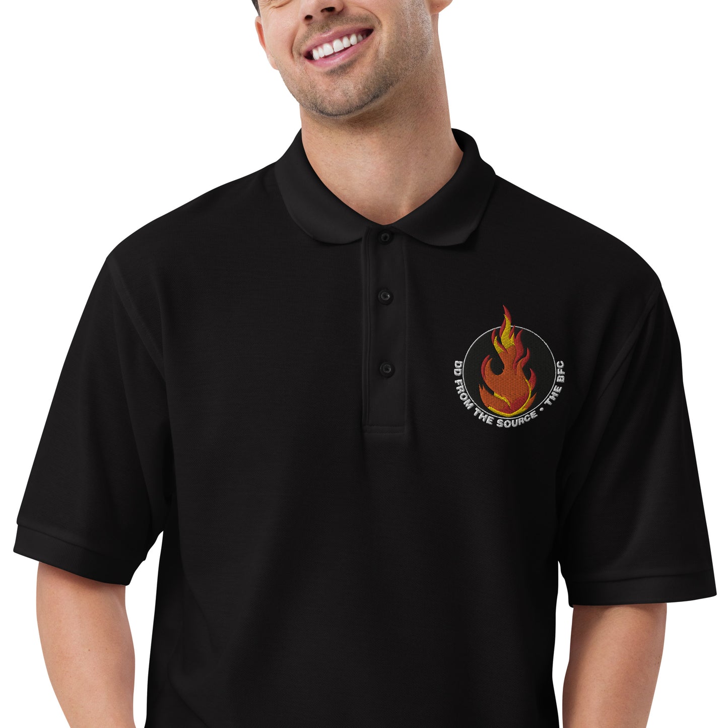 Buffalo Fireside Chats Men's Premium Polo