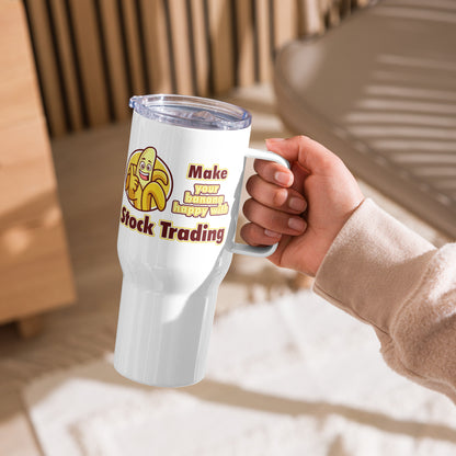 Make Your Banana Happy Travel Mug with a Handle