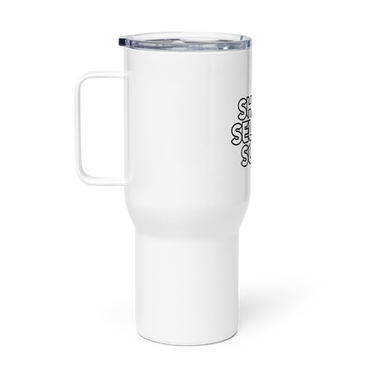 Short Sellers Suck- Travel mug with a handle