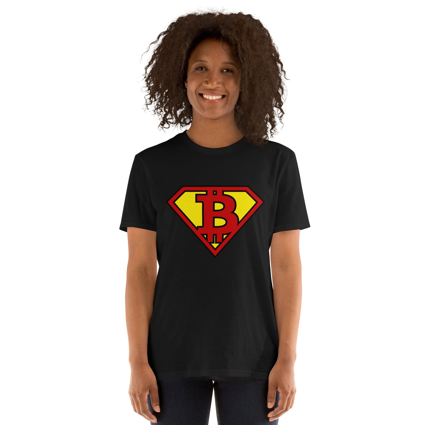 SUPER BITCOIN HERO Short-Sleeve "SOFT" Unisex T-Shirt