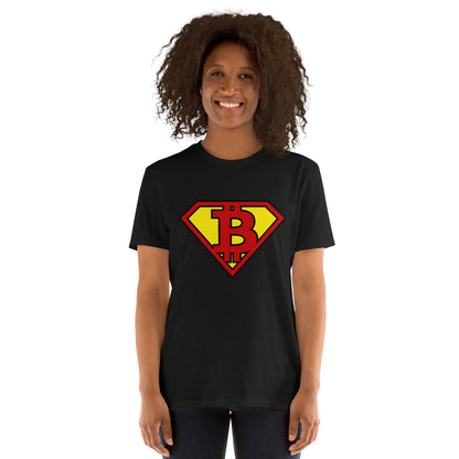 SUPER BITCOIN HERO Short-Sleeve "SOFT" Unisex T-Shirt