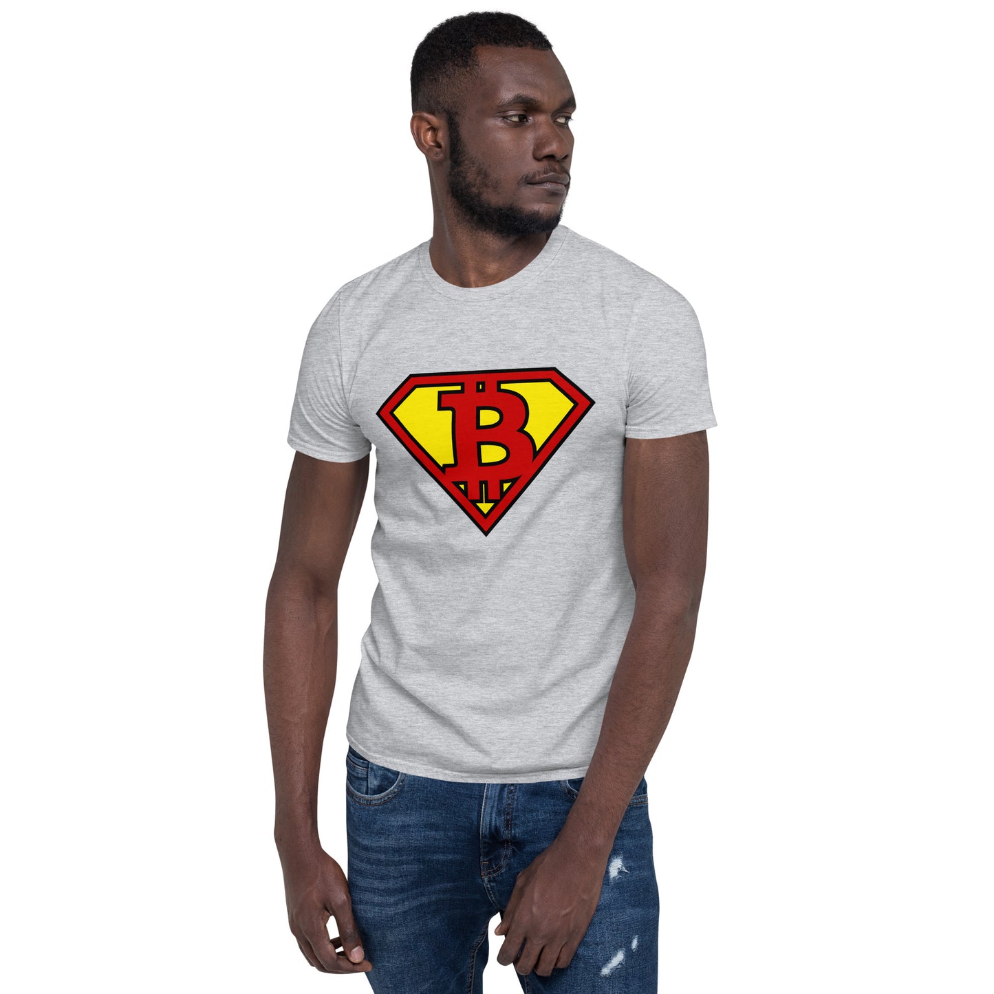 SUPER BITCOIN HERO Short-Sleeve "SOFT" Unisex T-Shirt