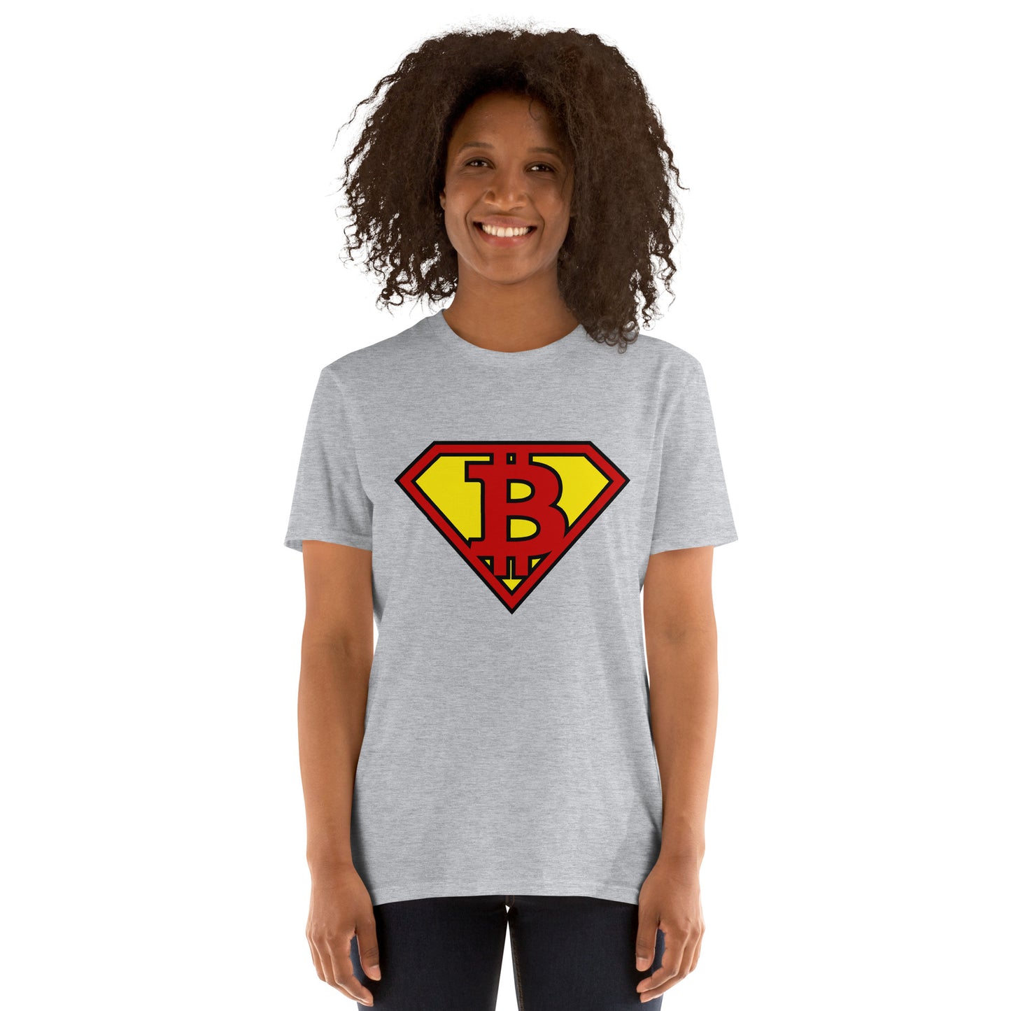 SUPER BITCOIN HERO Short-Sleeve "SOFT" Unisex T-Shirt