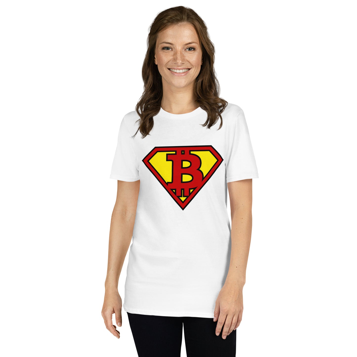 SUPER BITCOIN HERO Short-Sleeve "SOFT" Unisex T-Shirt