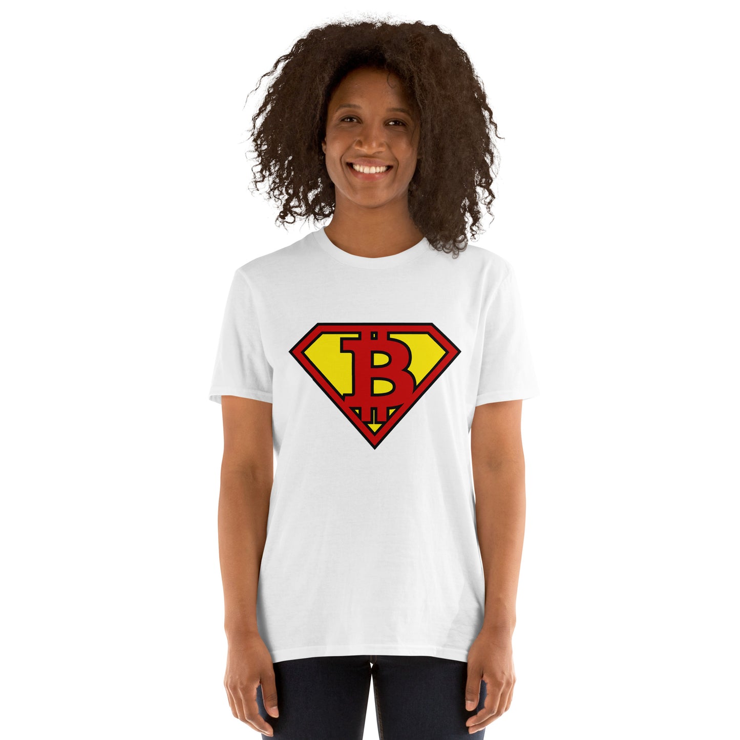 SUPER BITCOIN HERO Short-Sleeve "SOFT" Unisex T-Shirt