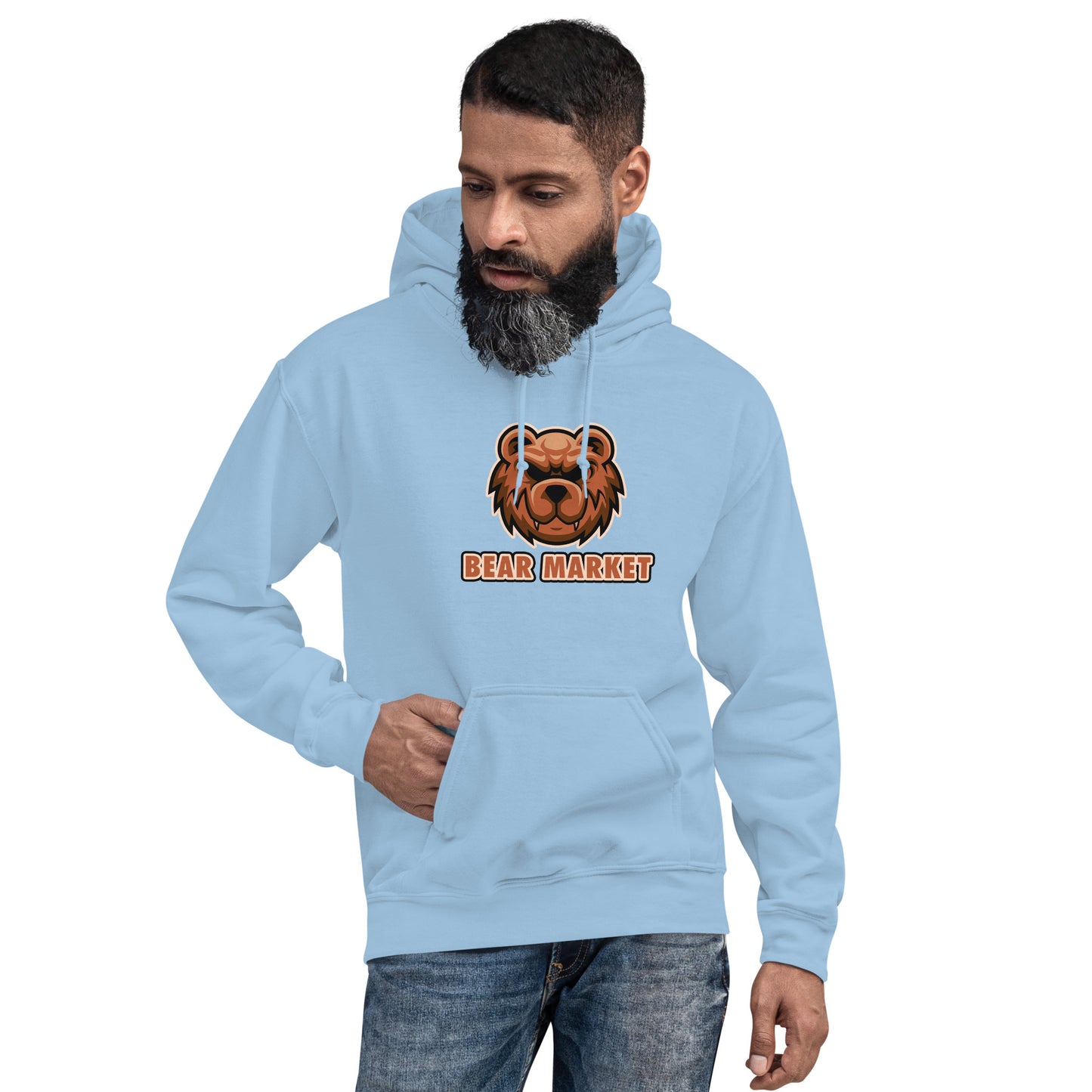 "BEAR MARKET" Modern Unisex Design Hoodie