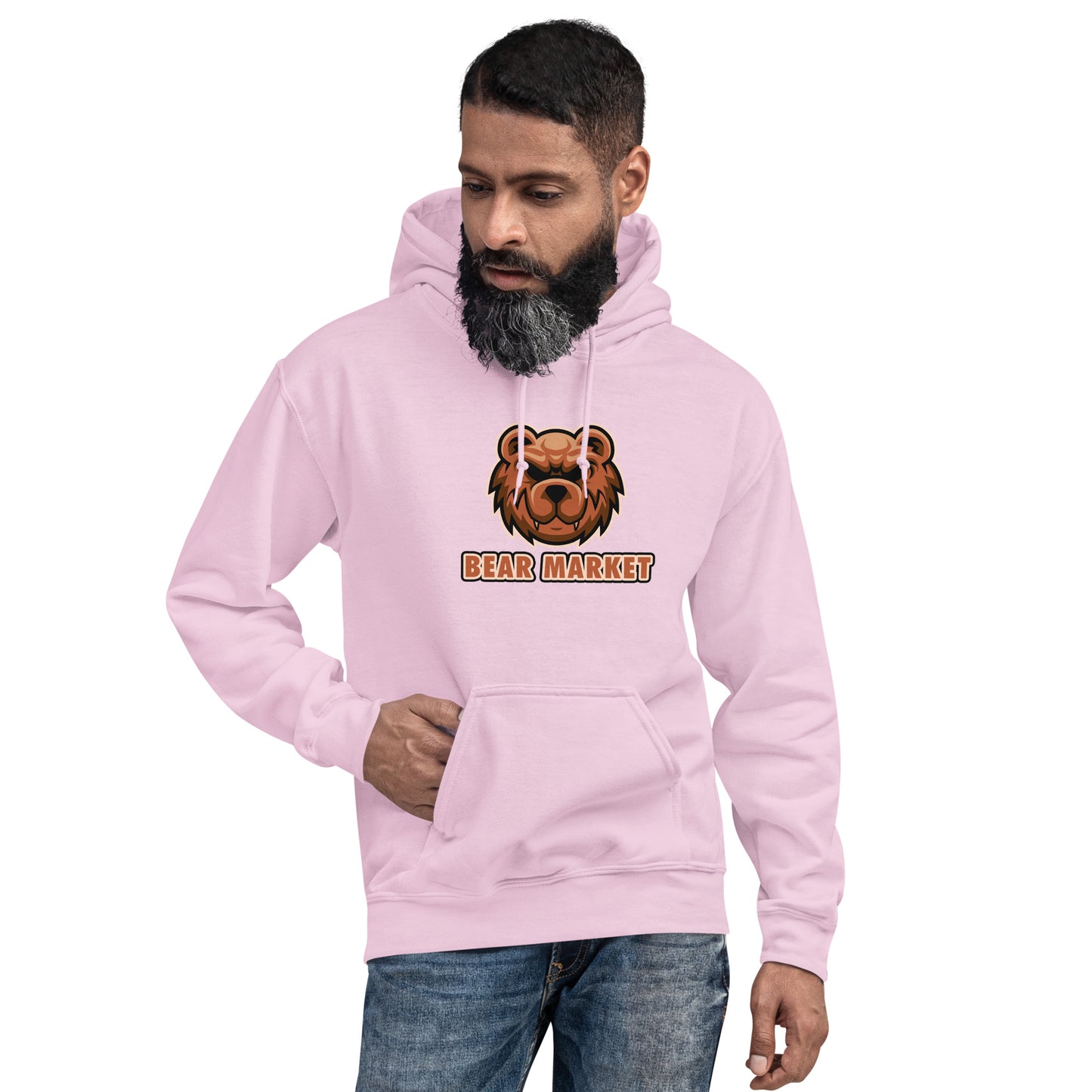 "BEAR MARKET" Modern Unisex Design Hoodie