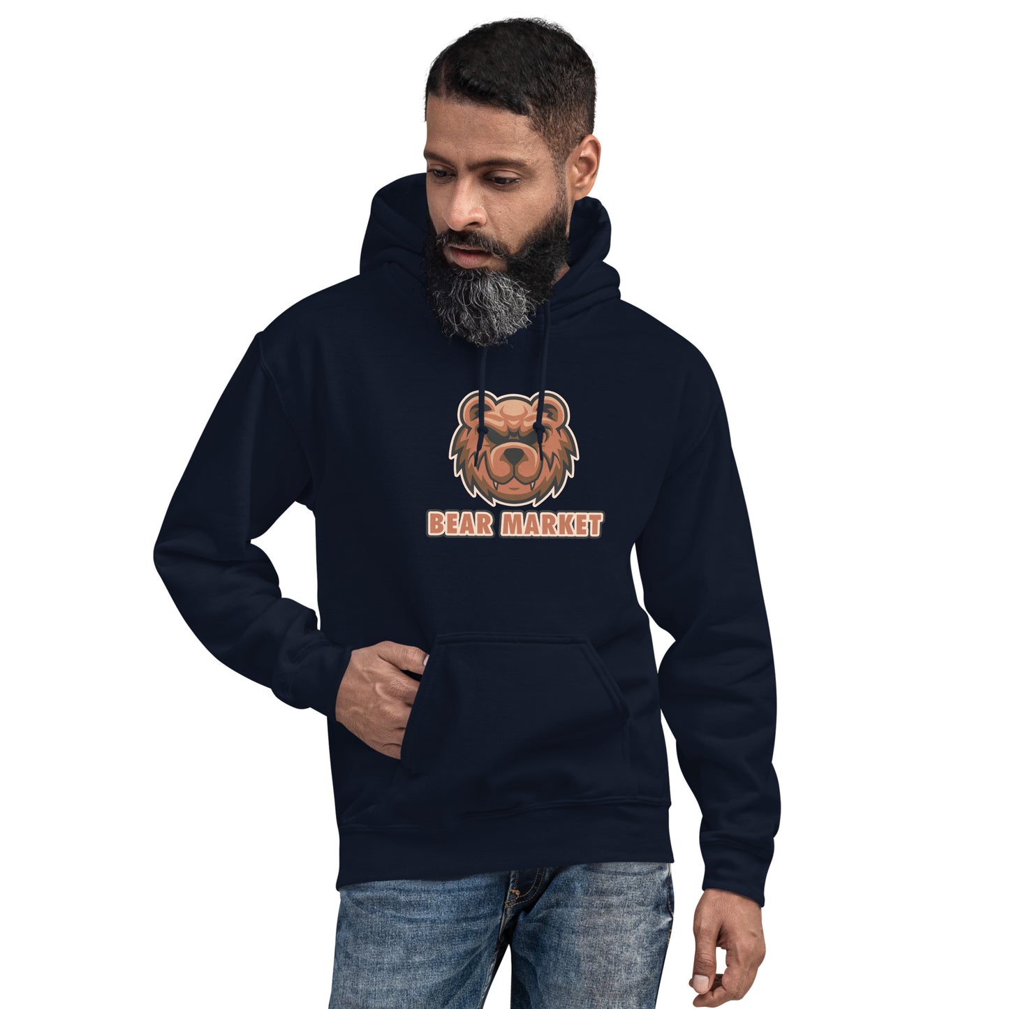 "BEAR MARKET" Modern Unisex Design Hoodie