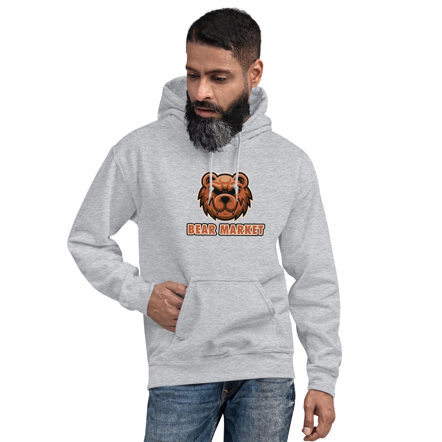 "BEAR MARKET" Modern Unisex Design Hoodie