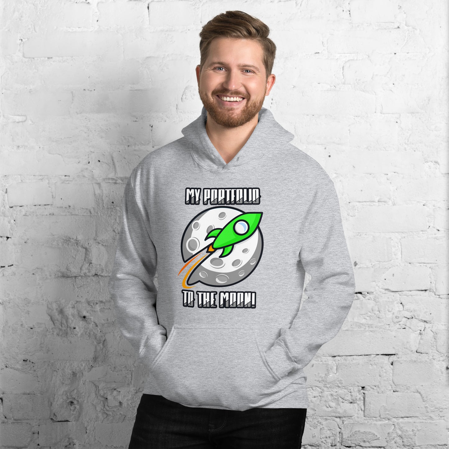 My Portfolio To The Moon Unisex Hoodie