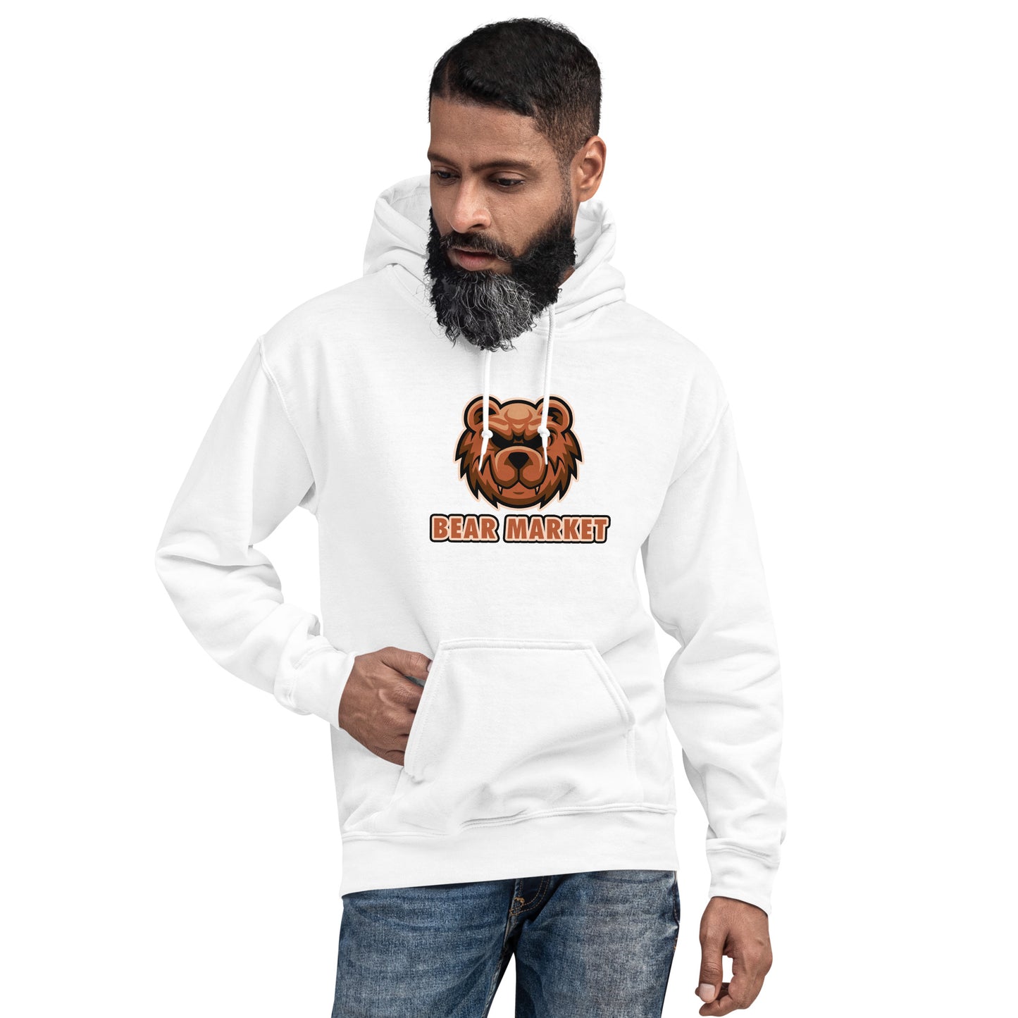 "BEAR MARKET" Modern Unisex Design Hoodie