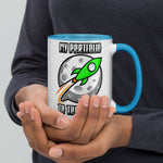 My Portfolio To The Moon Mug with Color Inside