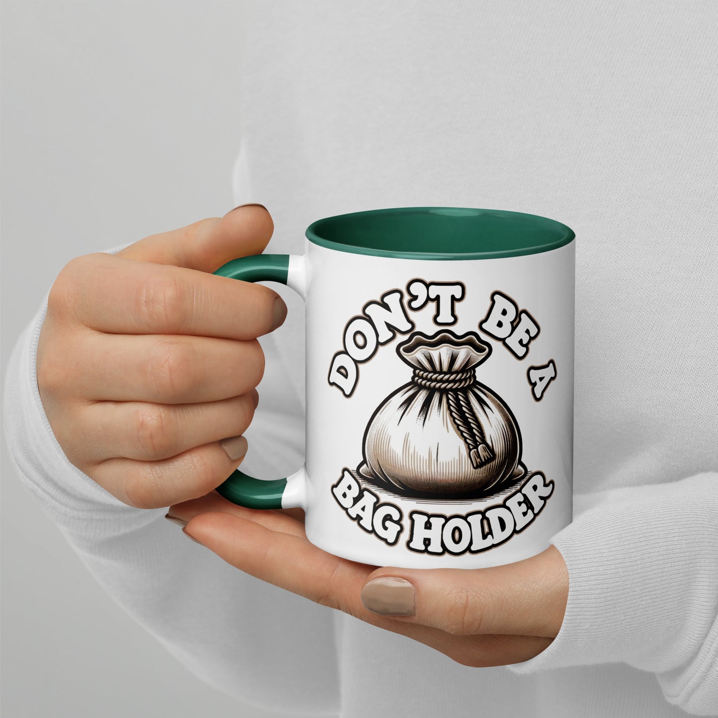 Investment-themed coffee cup