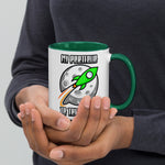 My Portfolio To The Moon Mug with Color Inside