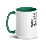 Financial motif tea mug