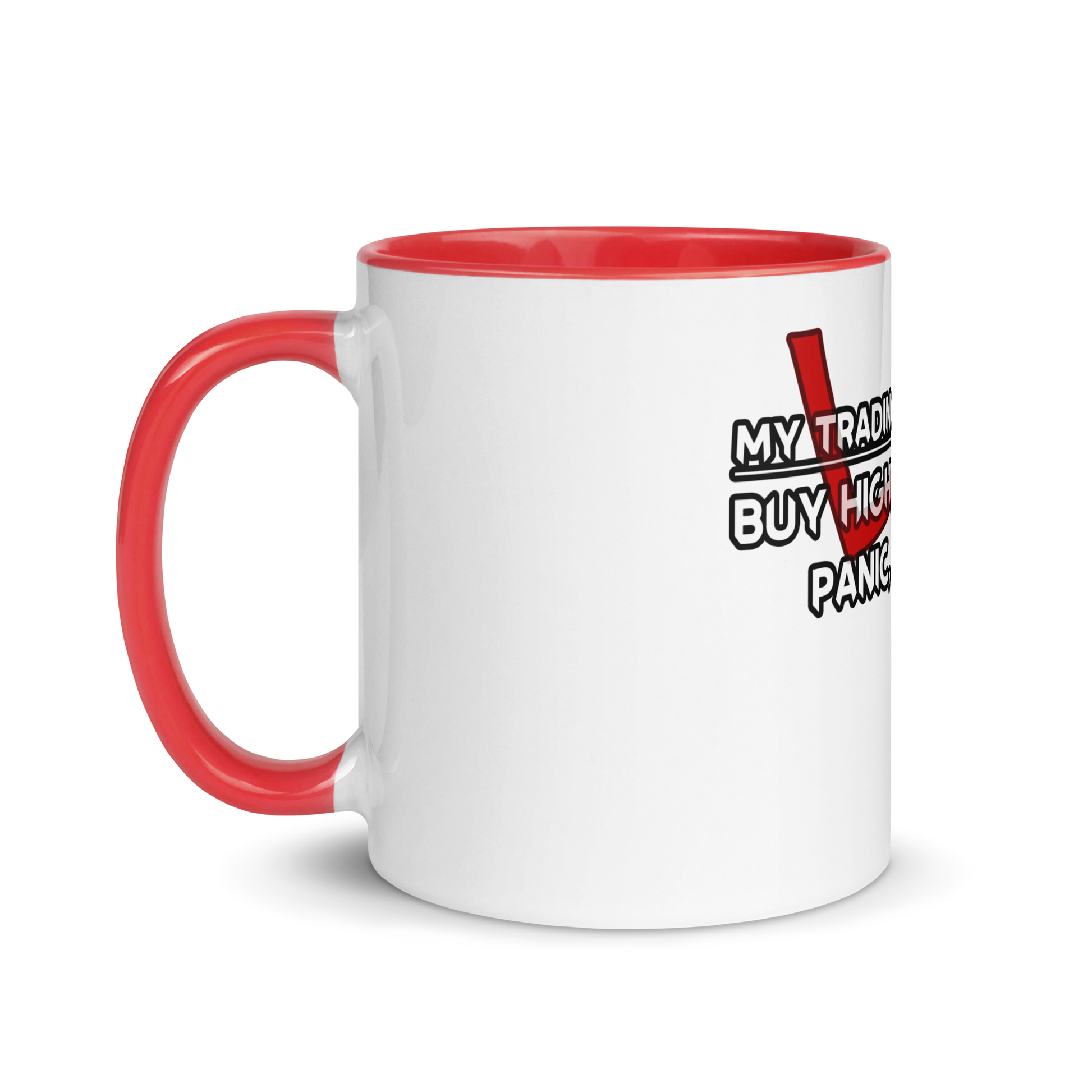 "Charming Buy High-Sell Low gift mug