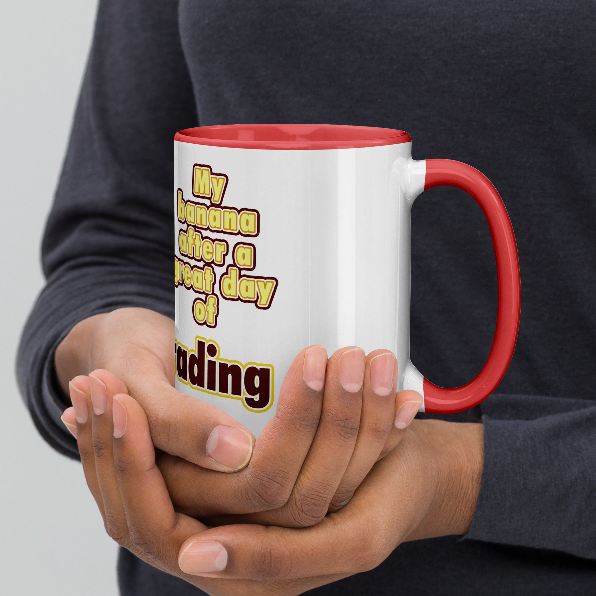 Banana-themed coffee mug