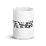 Buy Rumor Sell News- White Glossy Mug