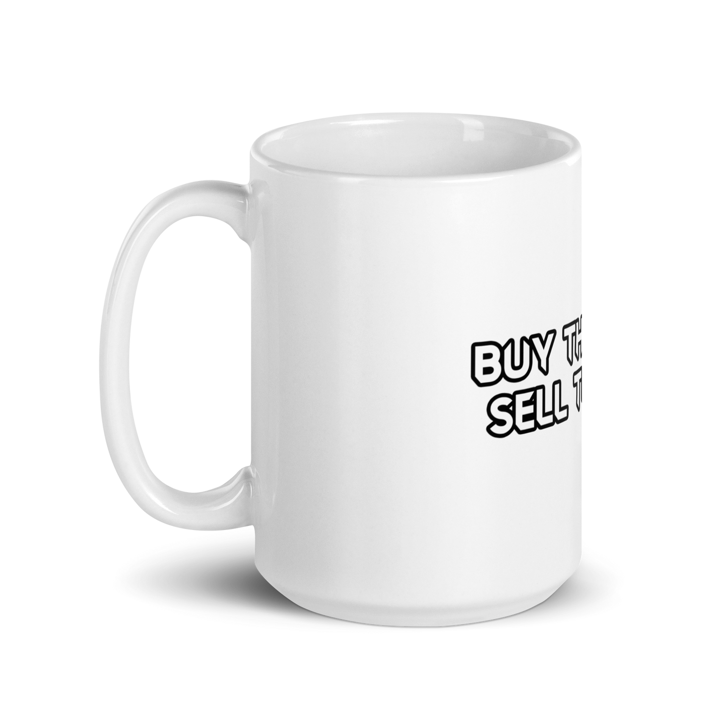 Buy Rumor Sell News- White Glossy Mug