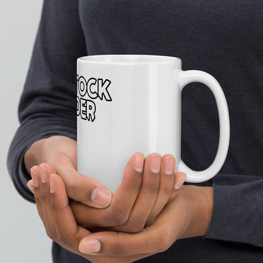 White glossy mug