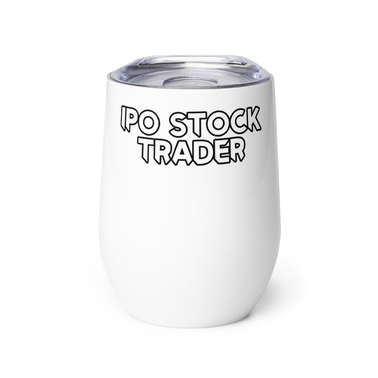 "IPO Stock Trader" Design Ceramic Wine Tumbler